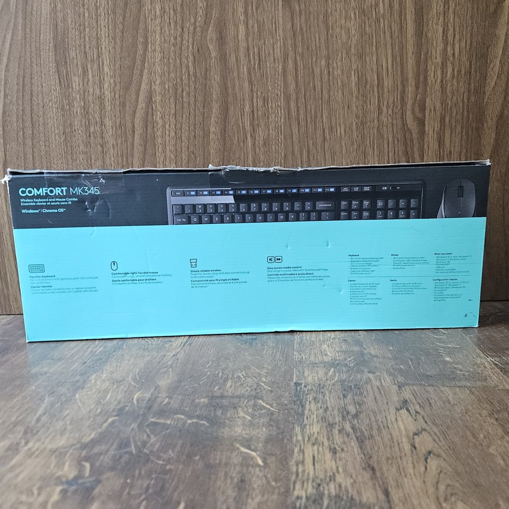 Logitech Wireless Combo Bluetooth Keyboard Mouse Black