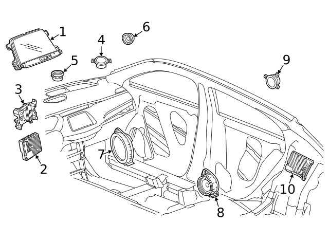 Genuine GM Amplifier 86801050