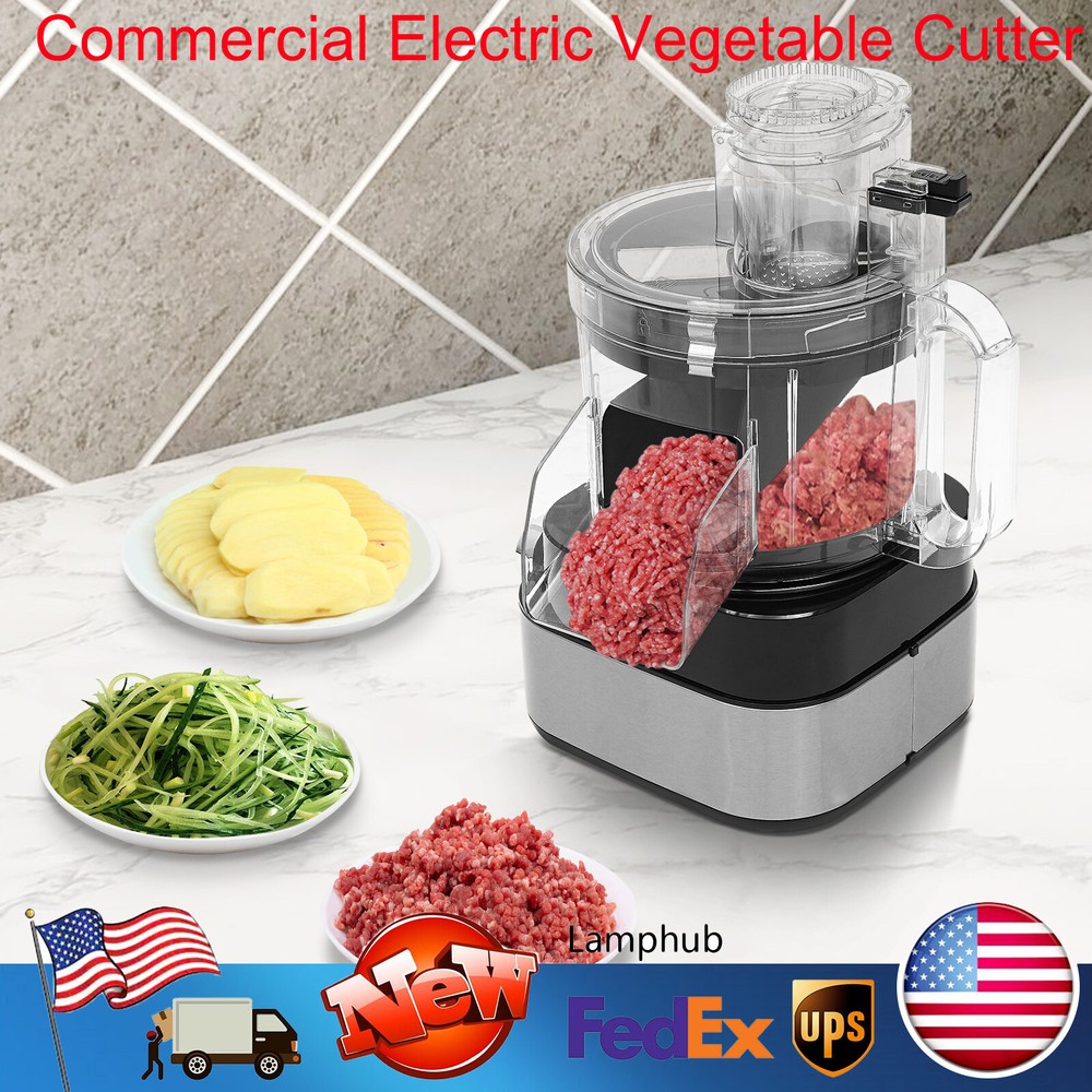 Commercial Electric Vegetable Cutter Food Processor 4 Discs Vegetable Processor