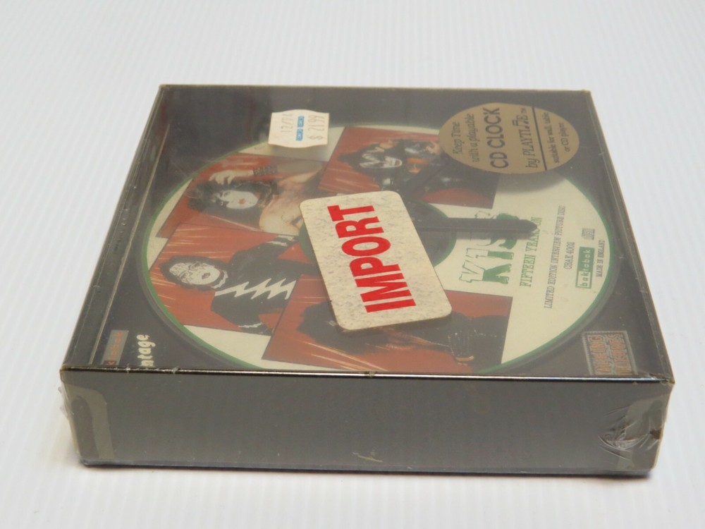 KISS 15 YEARS ON COMPACT DISC CLOCK UK 1994 FACTORY SEALED