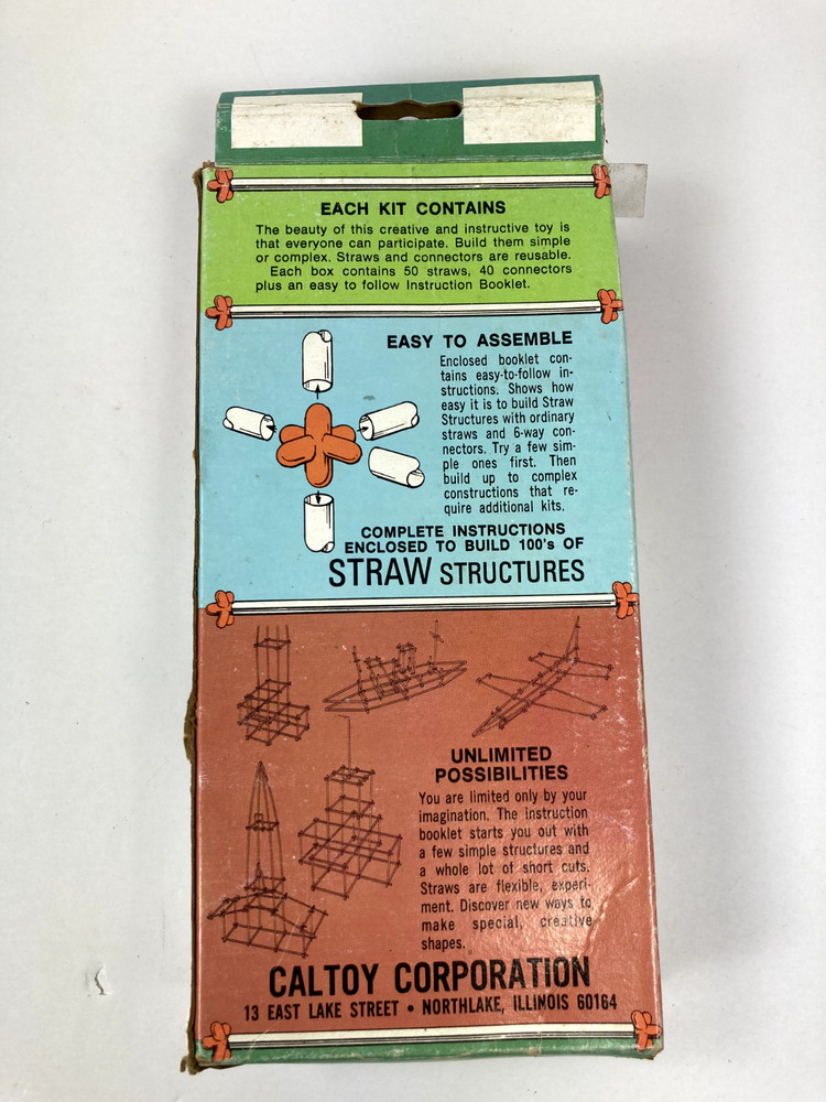 Vintage Game Caltoy Straw Structures