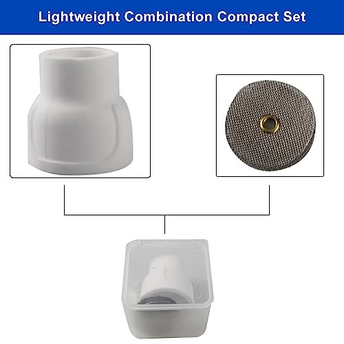 #12 Ceramic (4-Pack) White TIG Welding Cup 4PCS