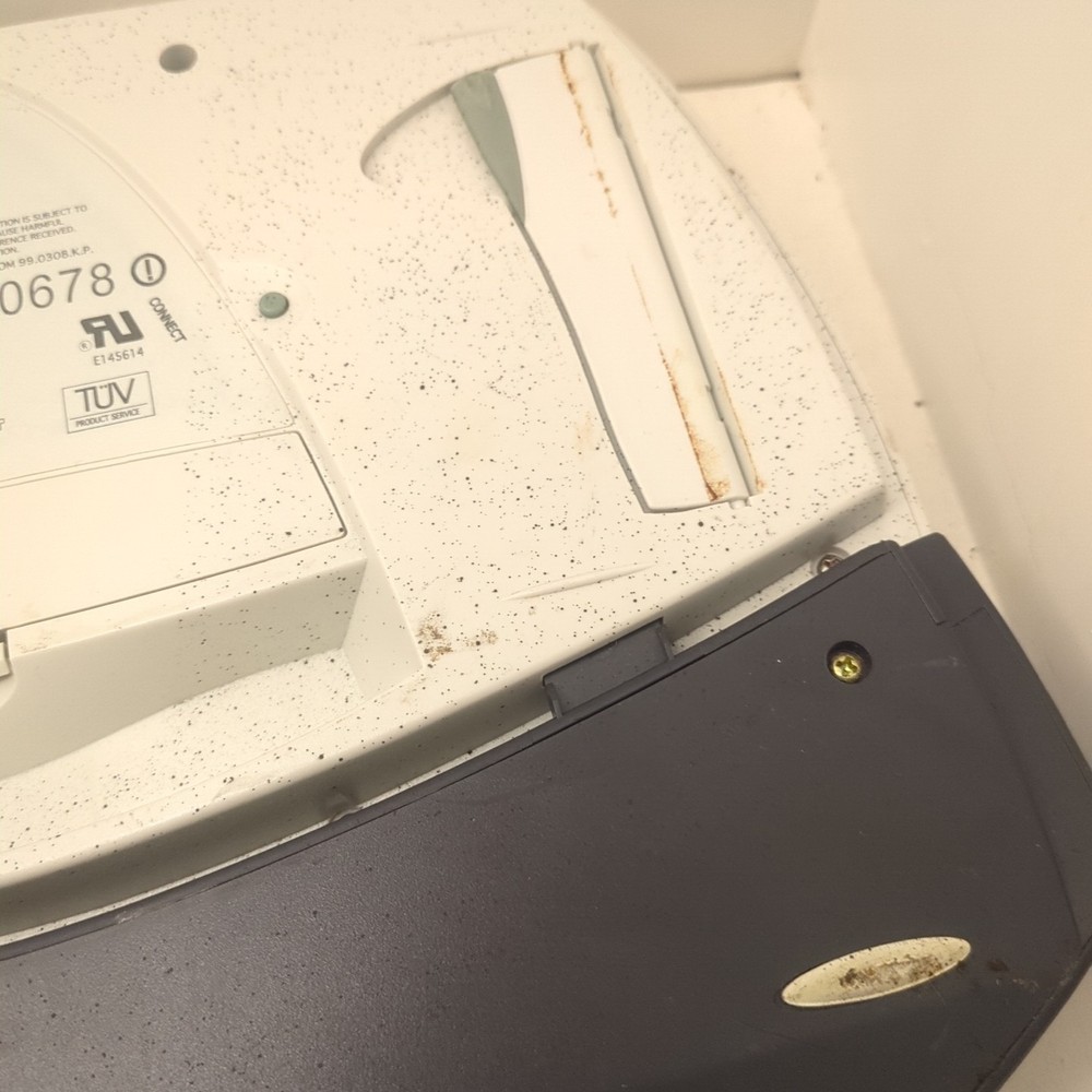 Untested Logitech Cordless Desktop Pro Ergonomic keyboard circa 2000 867038-0100