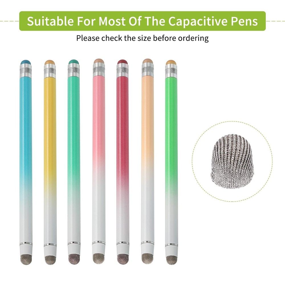 Replacement Fiber Mesh Tips Stylus Pen 5mm Capacitive Touch Screen 10 PCS