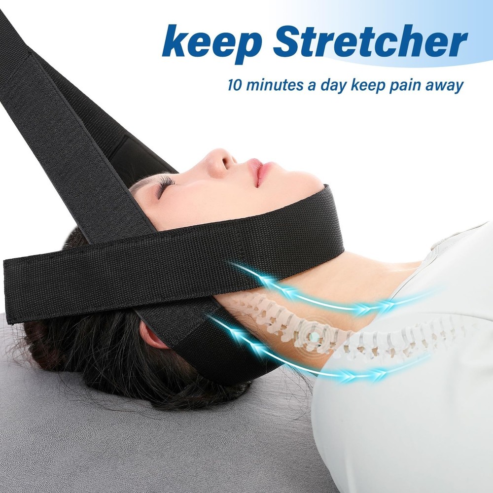 Neck Stretcher Strap - Decompression Device for Spine Chiropractic, Neck Disc...