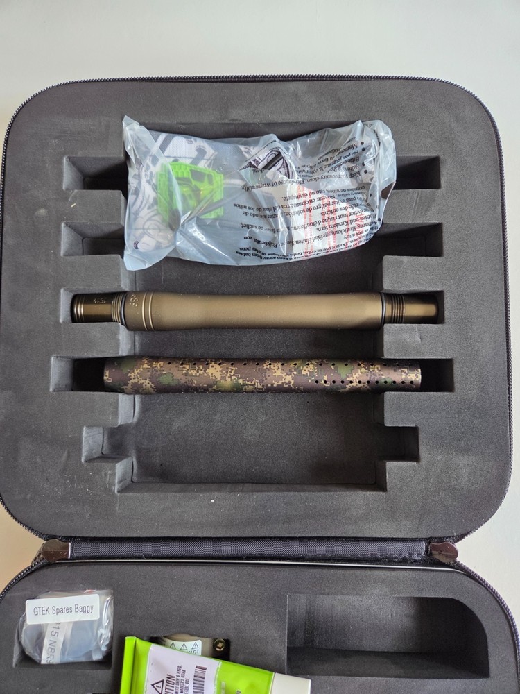 Planet Eclipse GTEK Paintball Marker w/ Case Barrel Extras Digital Camo