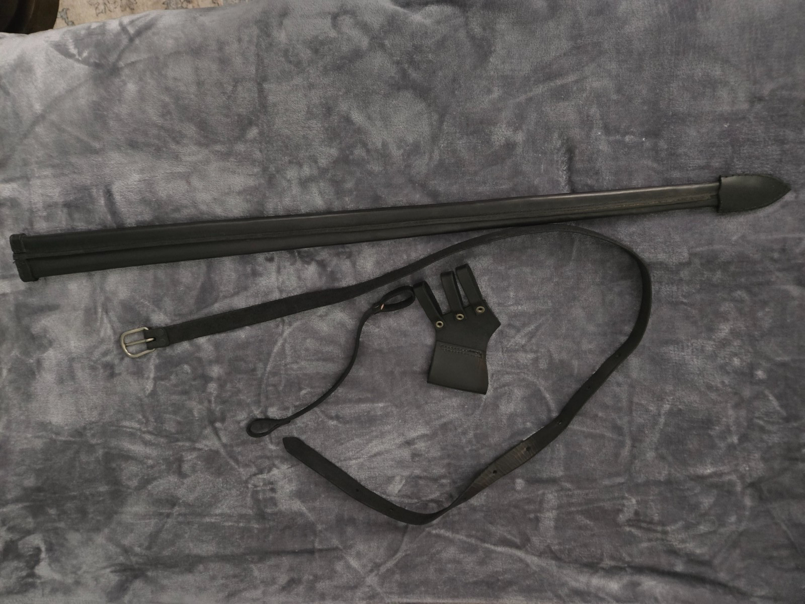 Fabri Armorum Longsword KATZBALGER Bastard Sword Black scabbard belt 120cm Blunt