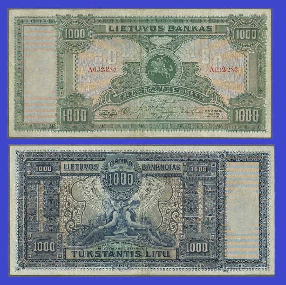 lithuania 1000 litas 1924  / - Copy