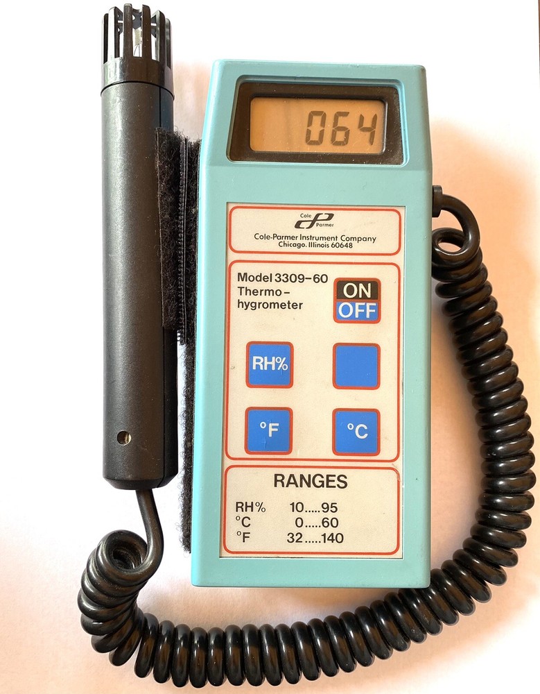 COLE-PARMER THERMO HYGROMETER 3309-60
