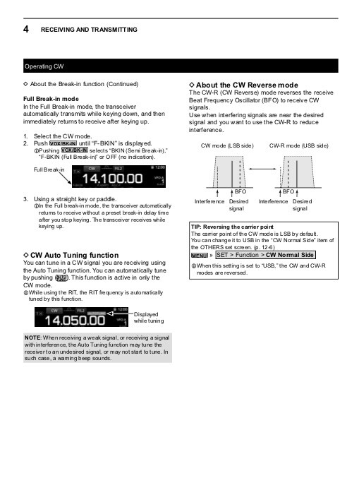 Icom IC7300 Transceiver OWNER'S FULL MANUAL
