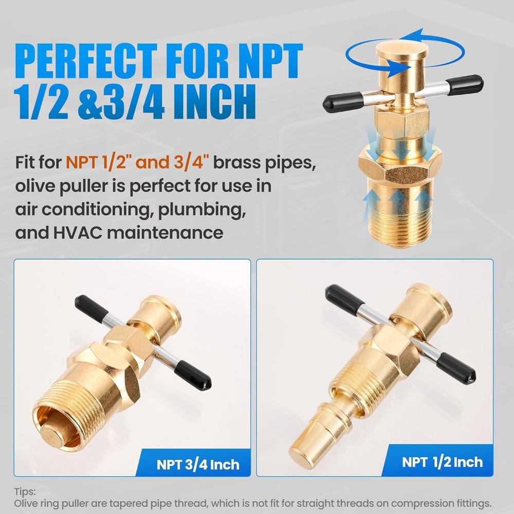 Olive Ferrule Puller Corrosion-Resistant Compression Ring Removal Tool Suitab...