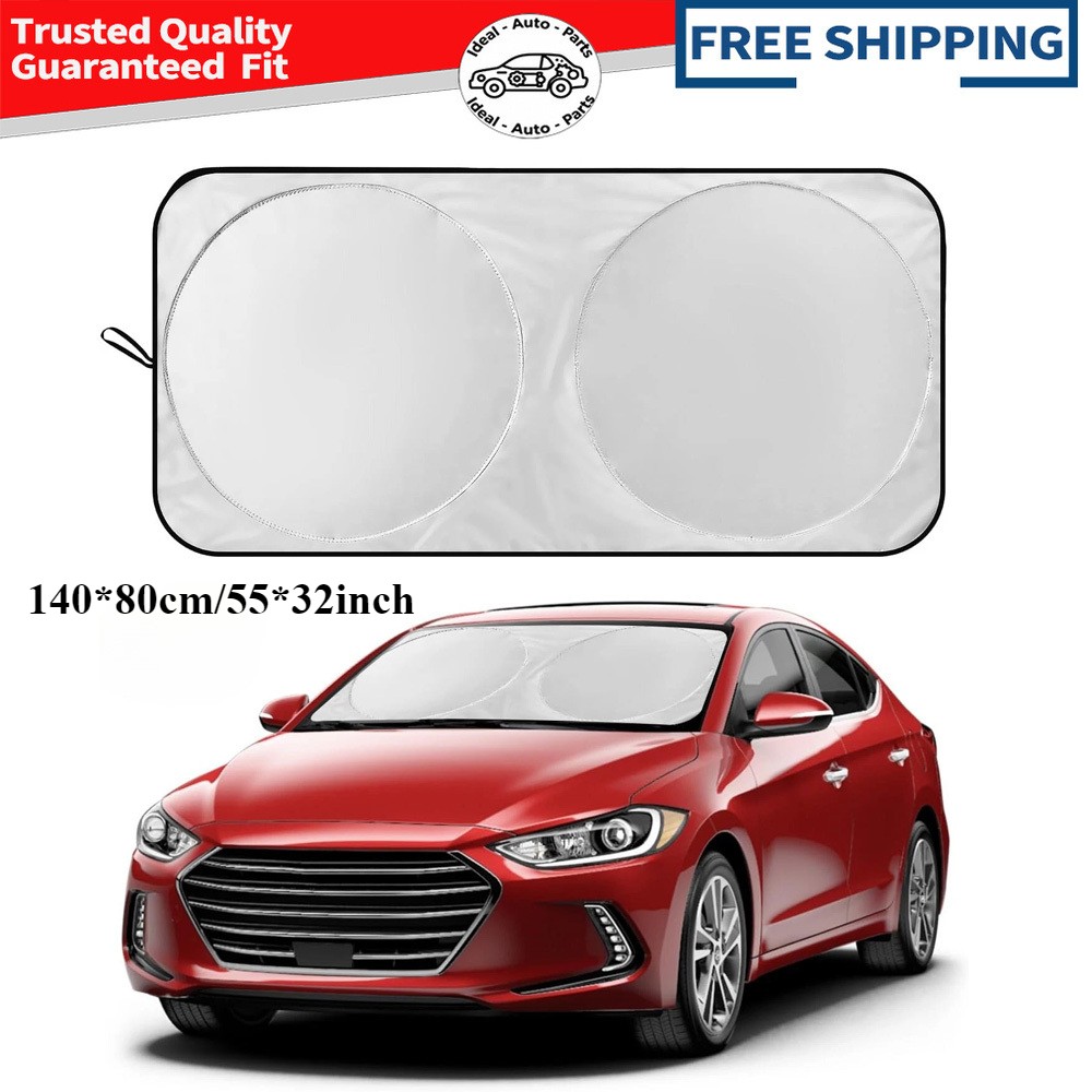 Foldable Car Front Rear Windshield Window Sun Shade Shield Cover Visor UV Block