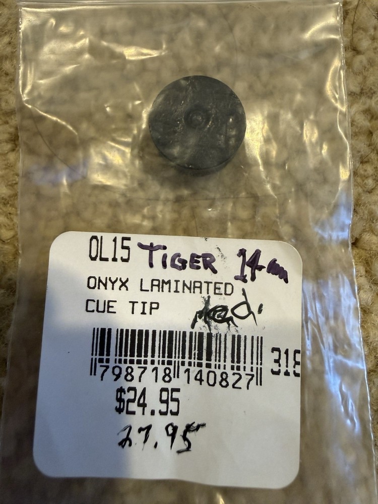 Onyx Laminated Cue Tip Medium