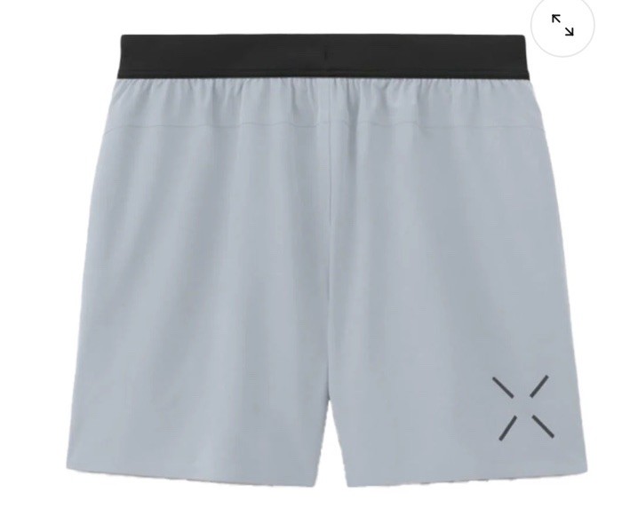 $85 Ten Thousand Men's Interval 5” Shorts With Liner -Light Gray-Large -New Tags