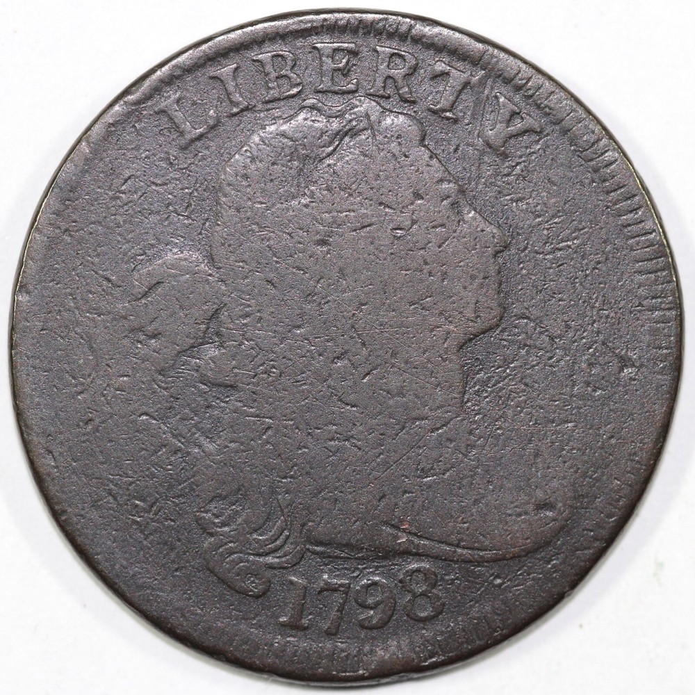 1798 1c S-145 Draped Bust Large Cent