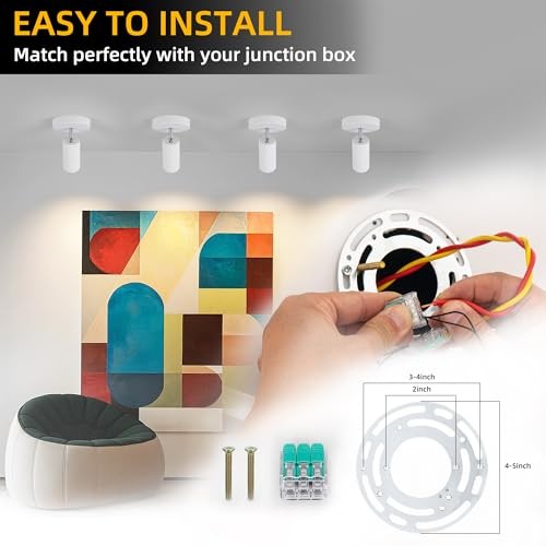 5CCT LED Ceiling Spotlight 12W Dimmable Ceiling Light White- 12 Watts