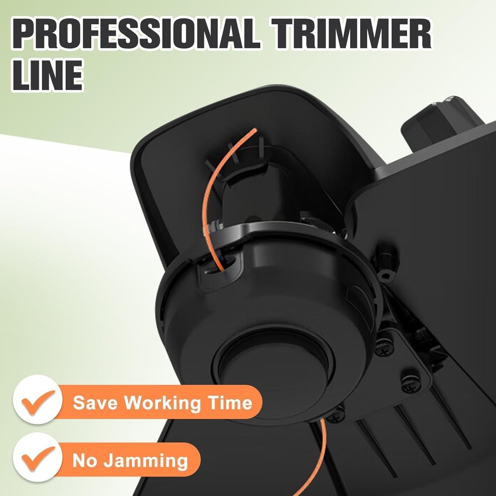 String Trimmer Line .095", 150 Feet Weed Eater String, Twisted Trimmer Line for