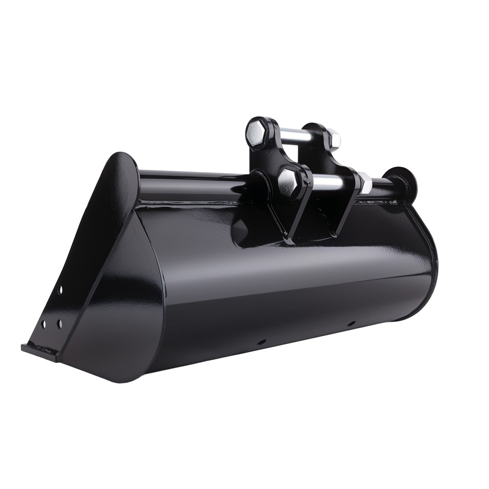 Plain Bucket 600mm Excavator Attachment with Double Hinge Pins Construction