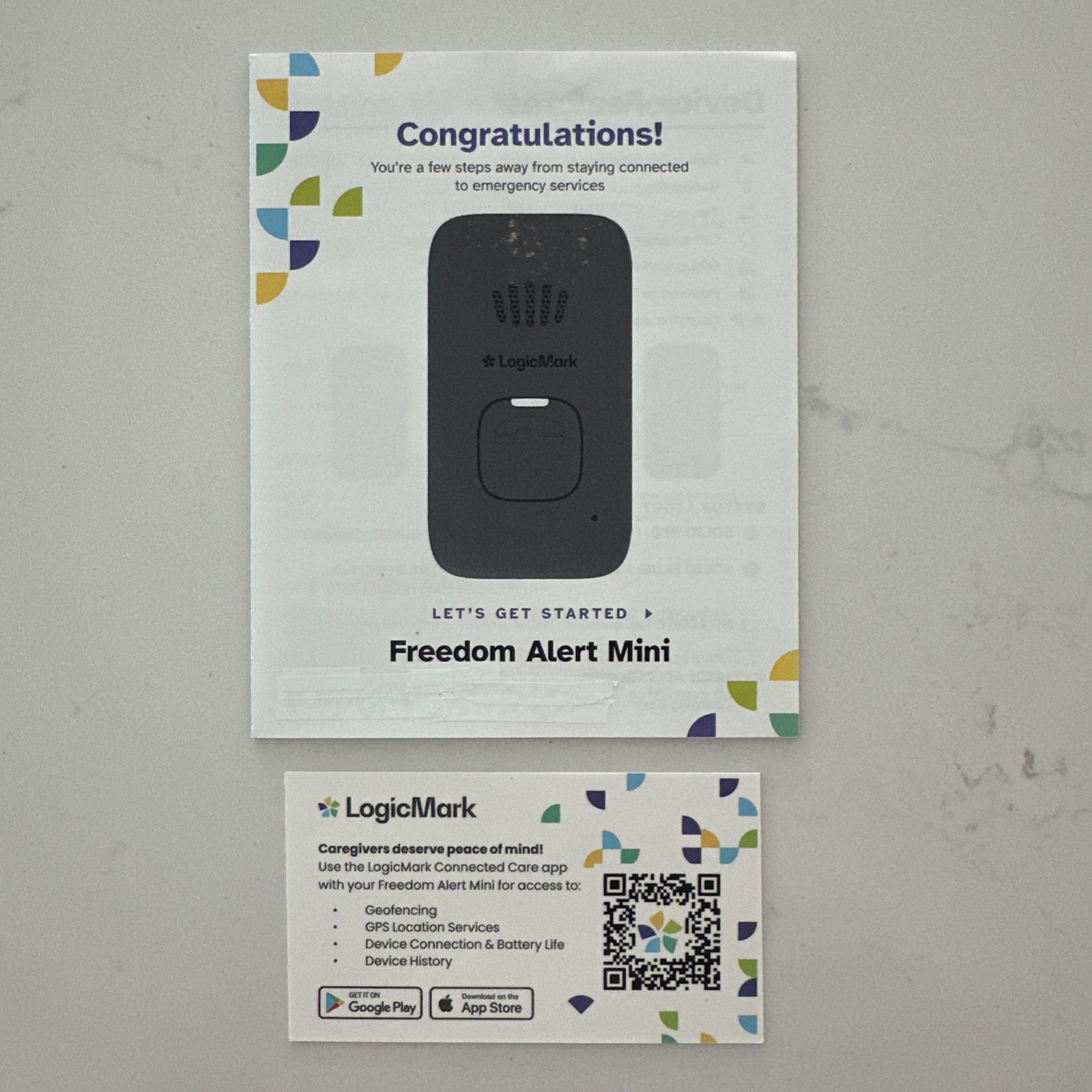 Freedom Alert Mini Wearable Alert System by LogicMark, Powered by 4G LTE