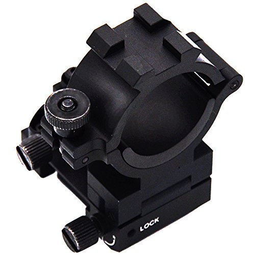 Windage Elevation Adjustable Rail Mount 1" & 30mm for Tactical Flashlight