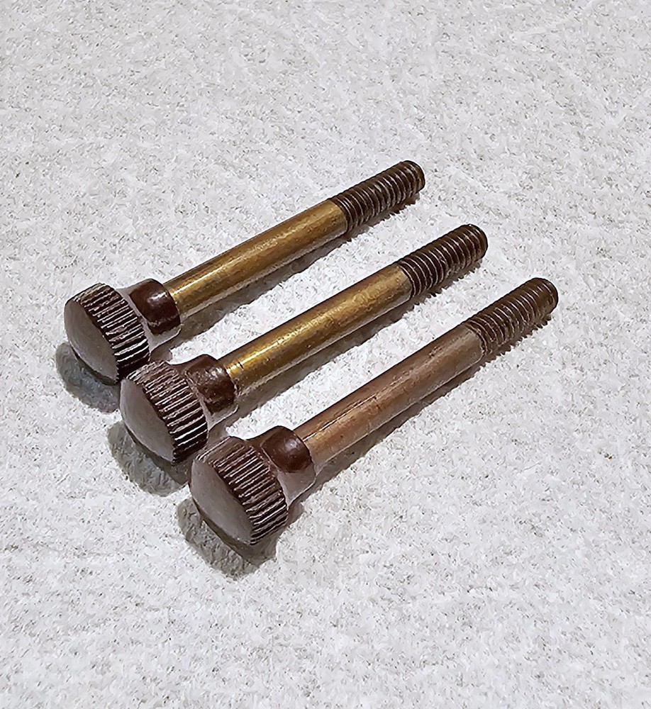 Vintage AMPRO Premier 20 - 3 Small Bakelite Knobs on Screws