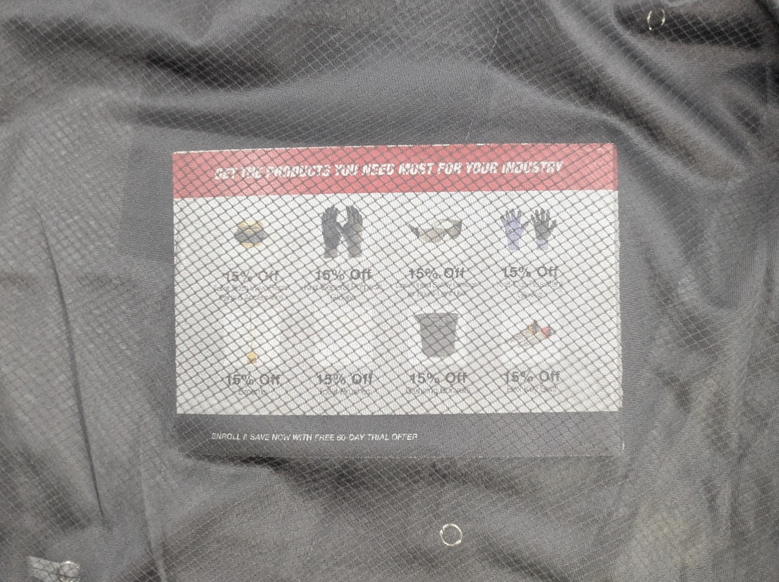 NOS! Transforming Tech ESD Jacket, Lightweight Poly-Carbon Blend 2XL Black