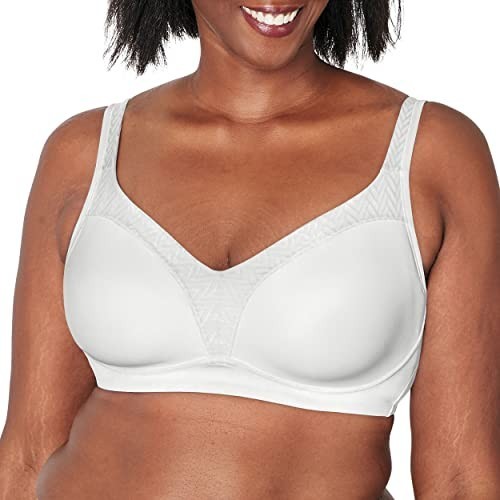 Playtex Wireless Bra White Bounce Control, 38D
