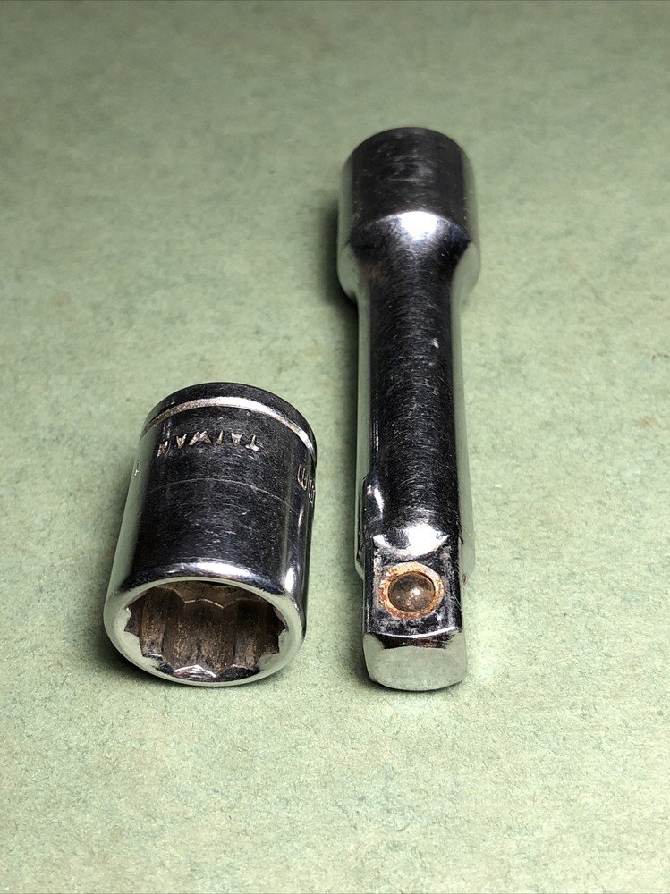 Sears | 3" Socket Extension & 13mm 12-Point Socket | 3/8" Drive | Taiwan