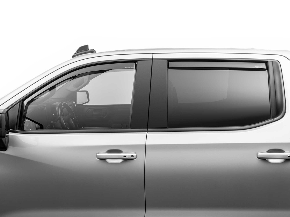 WeatherTech Side Window Deflectors for 2011-2023 Dodge Durango - Rear, Dark Tint