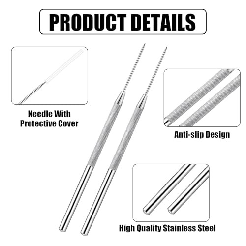 Lainballow 50 pcs Clay Needle Tools, Clay Modeling Tools, 6 in Ceramic Needle