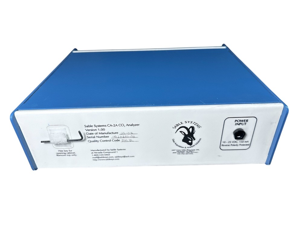 Sable Systems CA-2A Carbon Dioxide CO₂ Analyzer – Tested, Excellent Condition