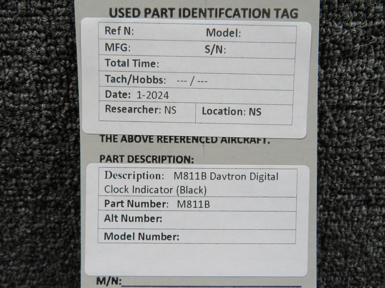 M811B Davtron Digital Clock Indicator (Black)