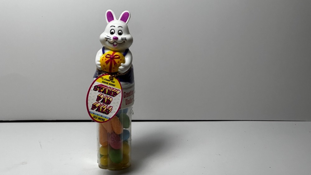 Stamp Pad Easter Bunny Candy Container Mint Unopened from 1998