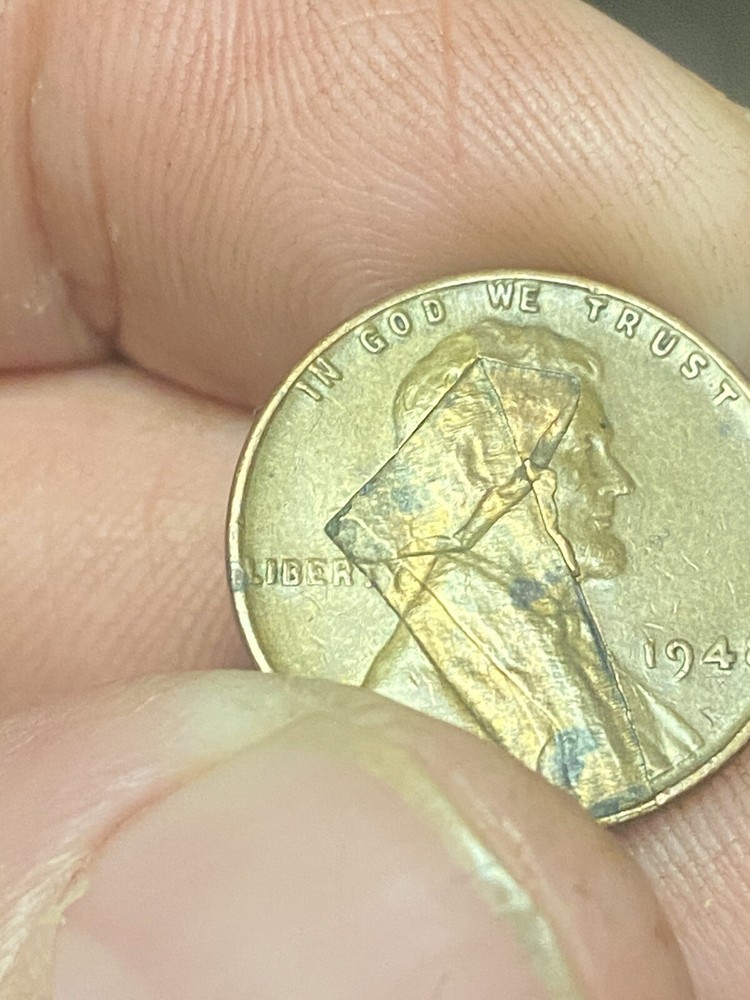1948 Wheat Penny Lamination Error