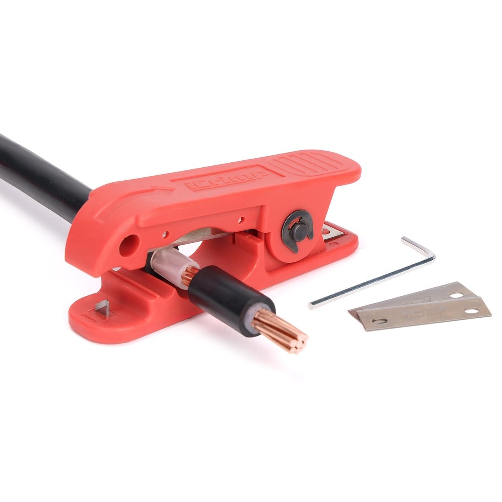 iCrimp Round Cable Stripper for AWG 12 to 4/0, Adjustable Jacket...