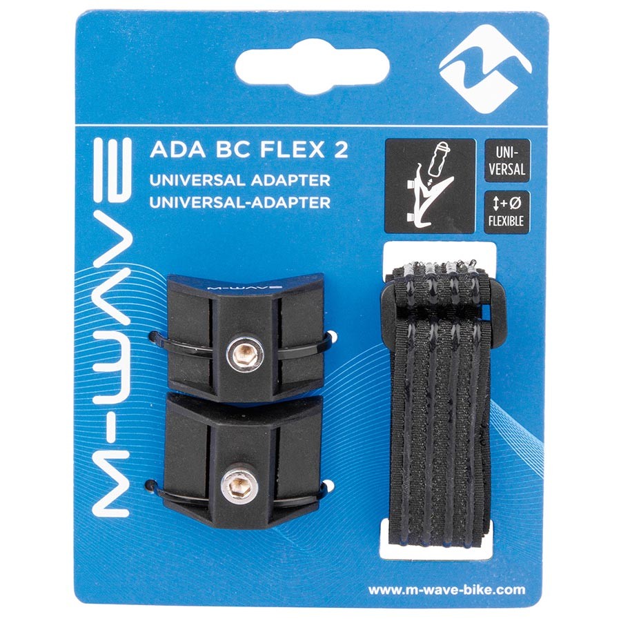 M-Wave ADA BC Flex 2 Bottle Cage Mount with Adjustable Hook and Loop Straps,