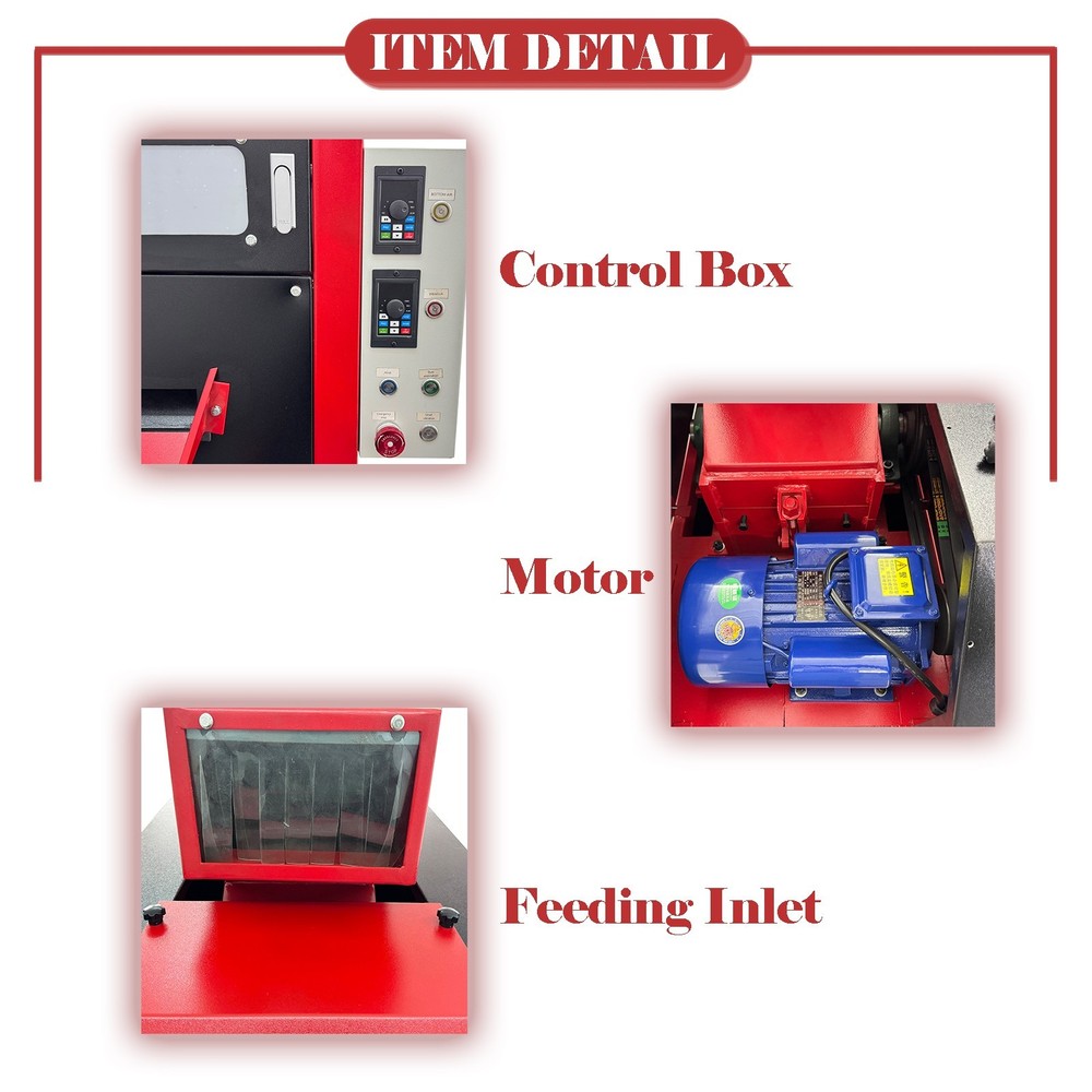 220V 1PH Fully Automatic Dry Cable Recycling Machine Copper Wire Granulator