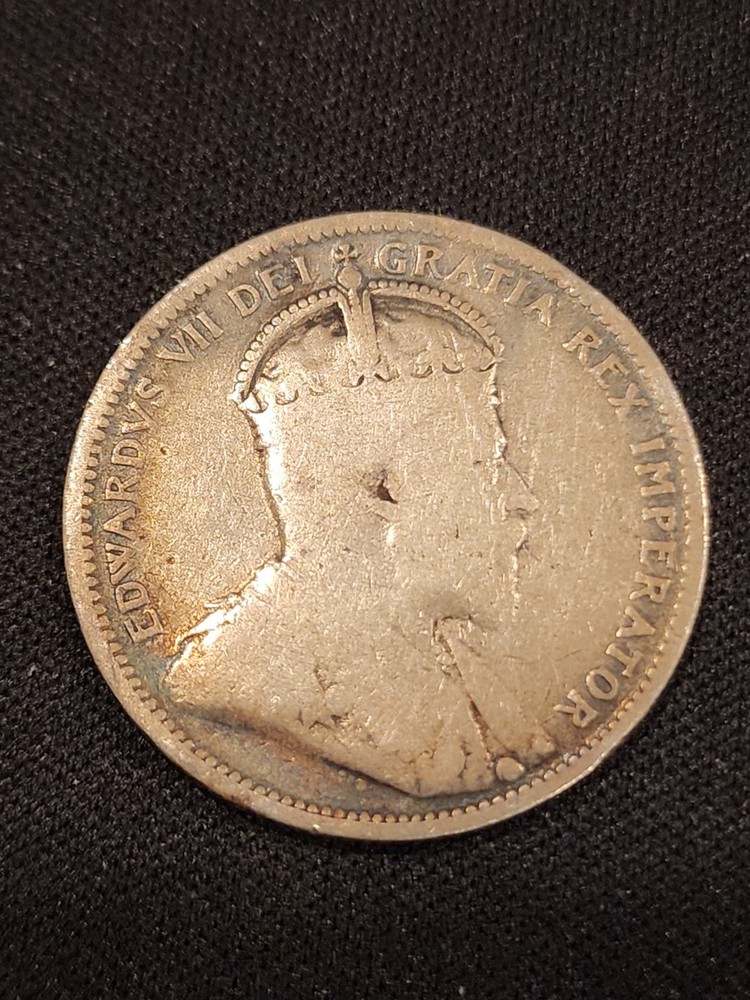 1906 Canada 25 Cents Silver Coin