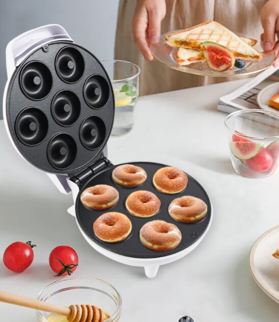 The 110V breakfast machine, donut maker, 7-hole pancake maker, bread maker