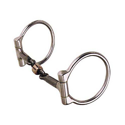 Reinsman Dogbone Roller Snaffle D-Ring Bit
