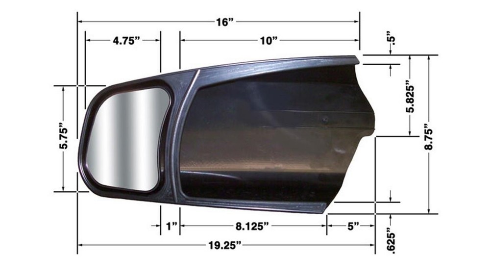 CIPA 11300 Custom Towing Mirror Set