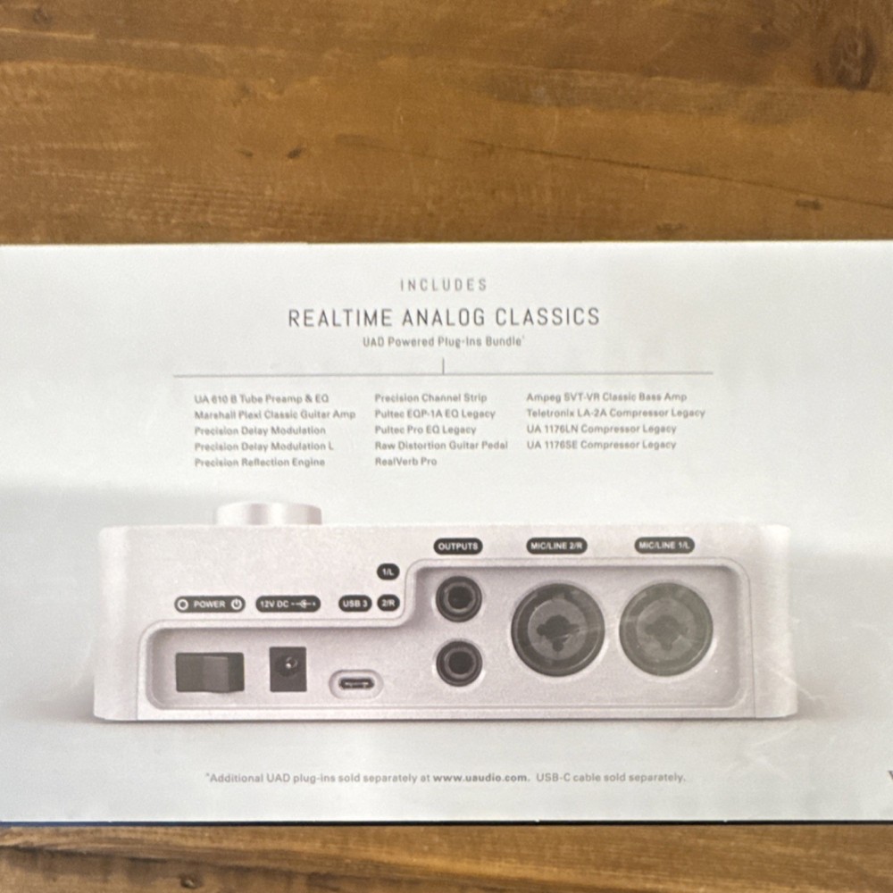 Universal Audio Apollo Solo Heritage USB Audio Interface, Mic/Line Inputs