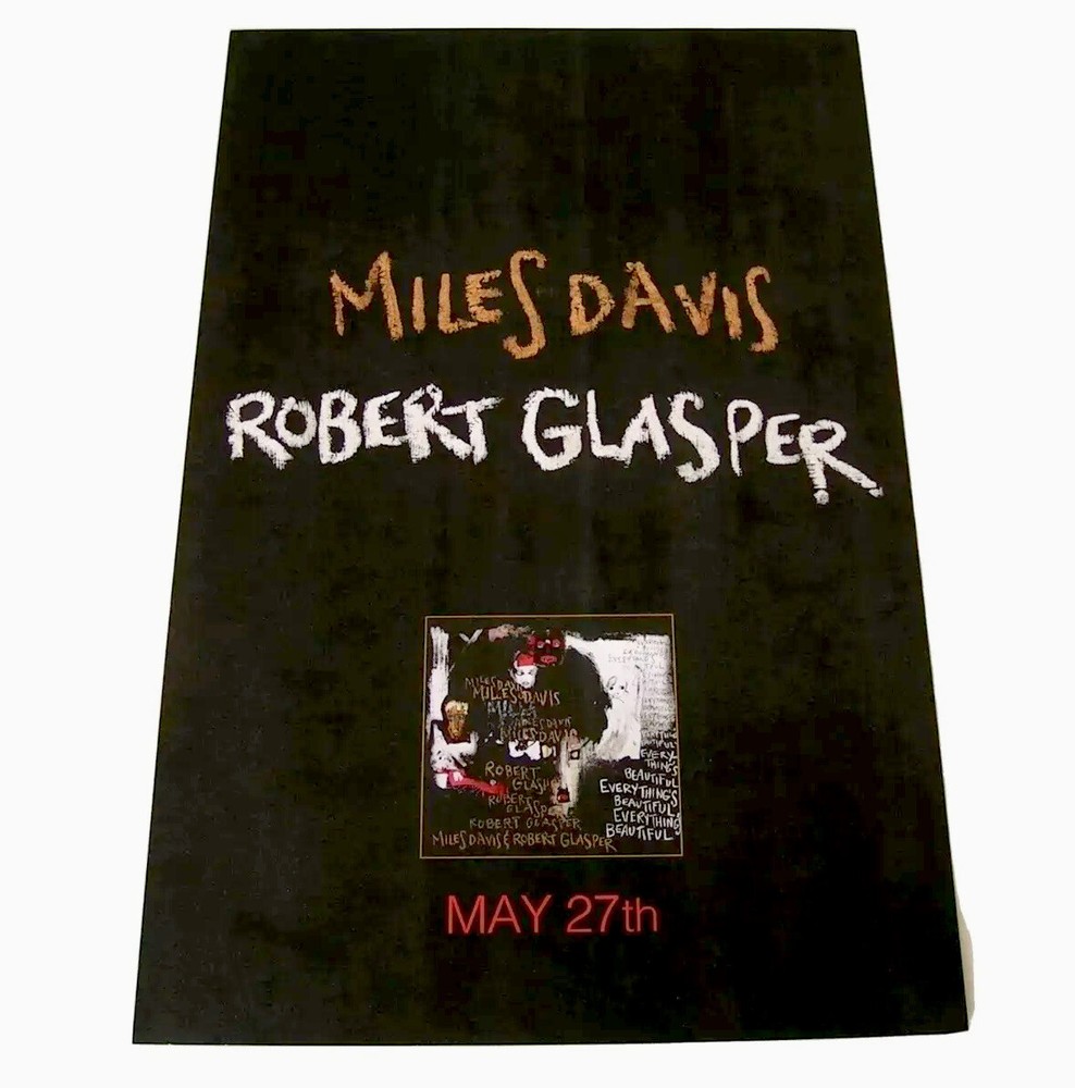 MILES DAVIS Robert Glasper Official Album / Miles Ahead Soundtrack Poster Jazz