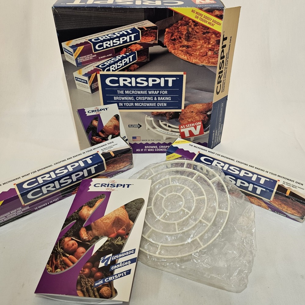 As Seen On TV Crispit Microwave Wrap Kit NEW Open Box