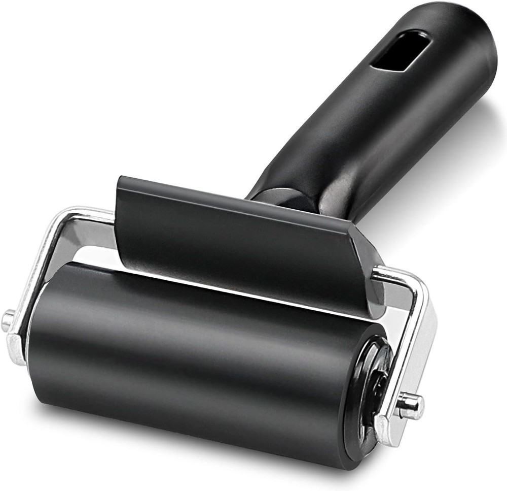 Professional 2.5-Inch Rubber Roller - Essential Tool for Printmaking & Taping