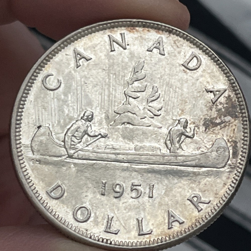 CANADA-1951 SILVER DOLLAR B16