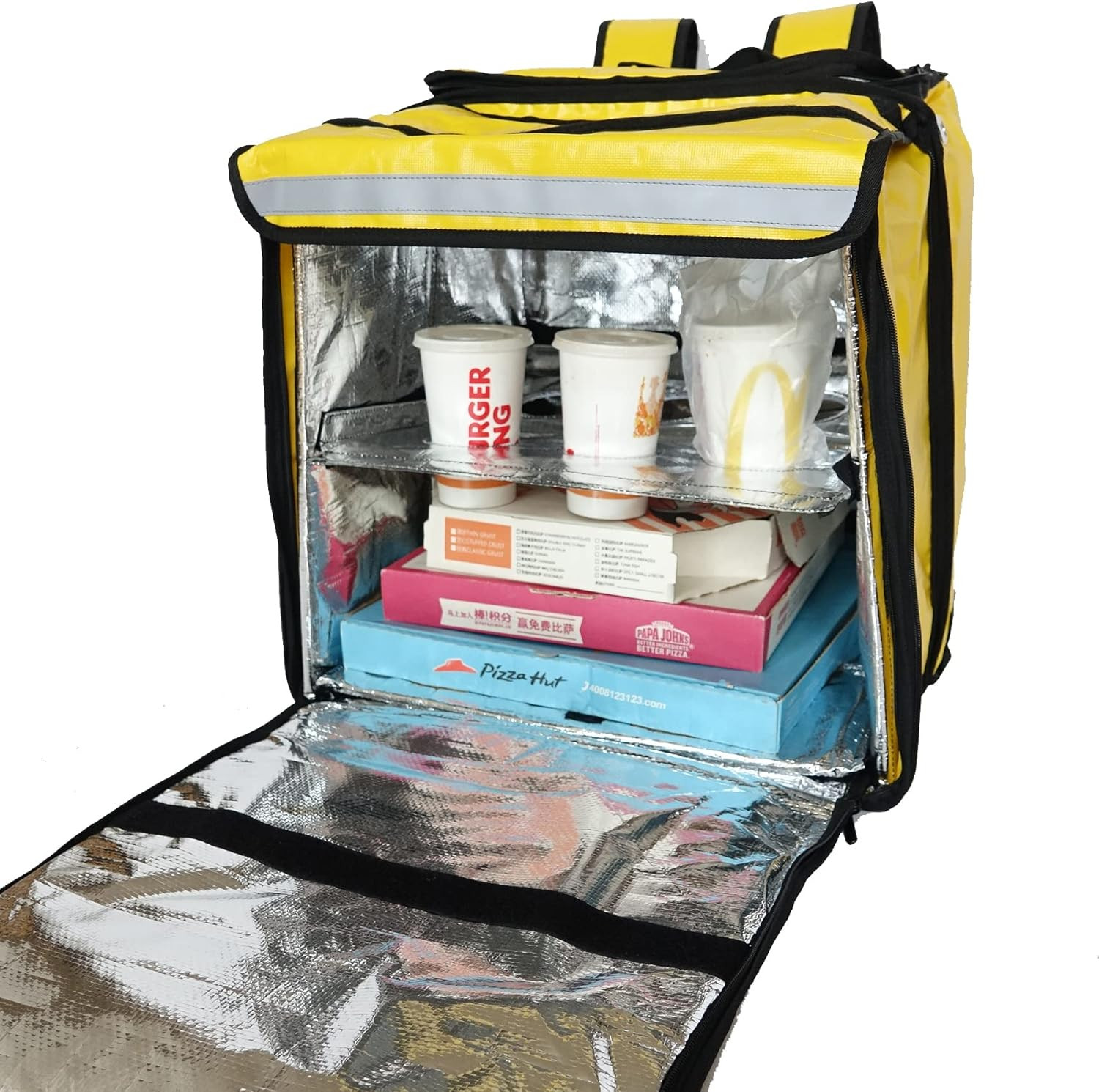 PK-GV: Extendable Food Delivery Rucksacks, Flexible Pizza Takeaway Bags, Deliver