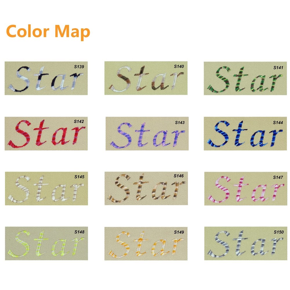 Variegated Polyester Embroidery Thread 5500Yards S149