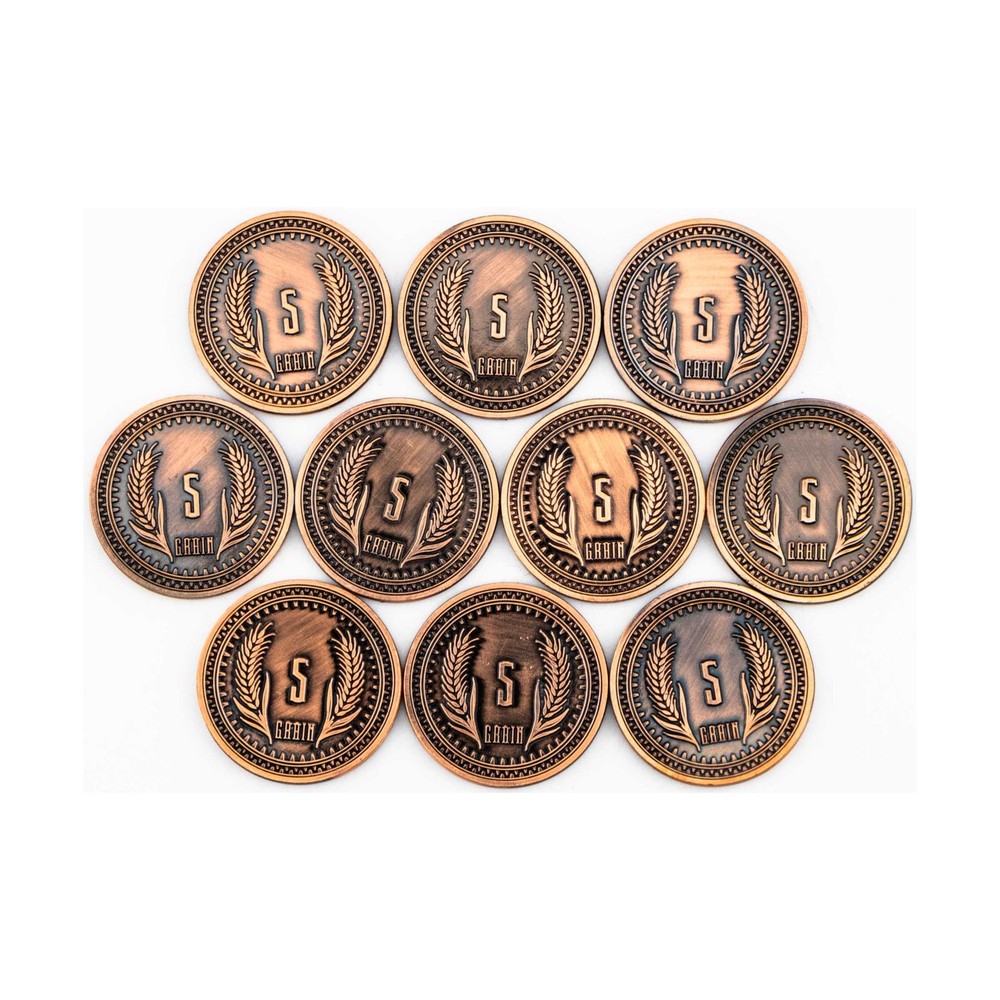 Broken Token Fantasy Coins Steampunk Copper NM