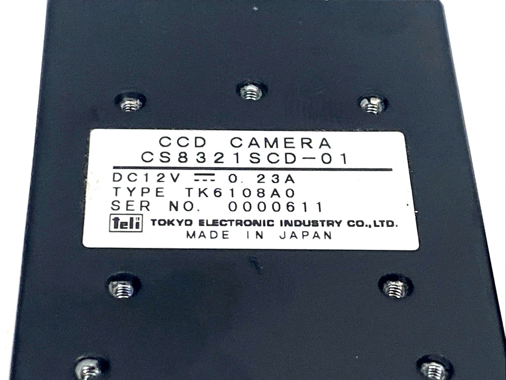Teli CS8321SCD-01 CCD Machine Vision Camera, Type TK6108A0